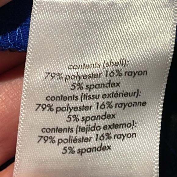 DANIELLE BERNSTEIN BY MEWOREWHAT HIGH RISE WIDE LEG TROUSERS CORAL BLUE SIZE 00 - Picture 14 of 14